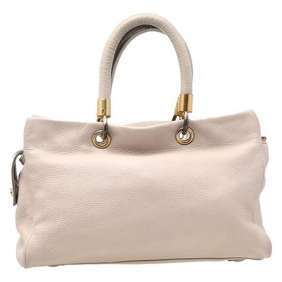 Marc by Marc Jacobs Cream Leather Small Too Hot To Handle Tote - Picture 4 of 4